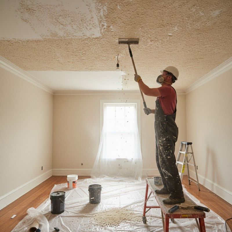 Knockdown Ceiling Removal in Saint Paul, MN